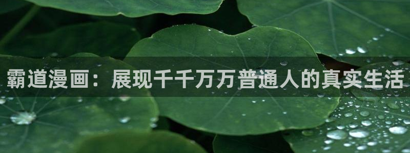 香蕉漫画在线观看免费网页：霸道漫画：展现千千万万普通人的真实生活